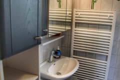 Das Badezimmer aus anderer Perspektive.